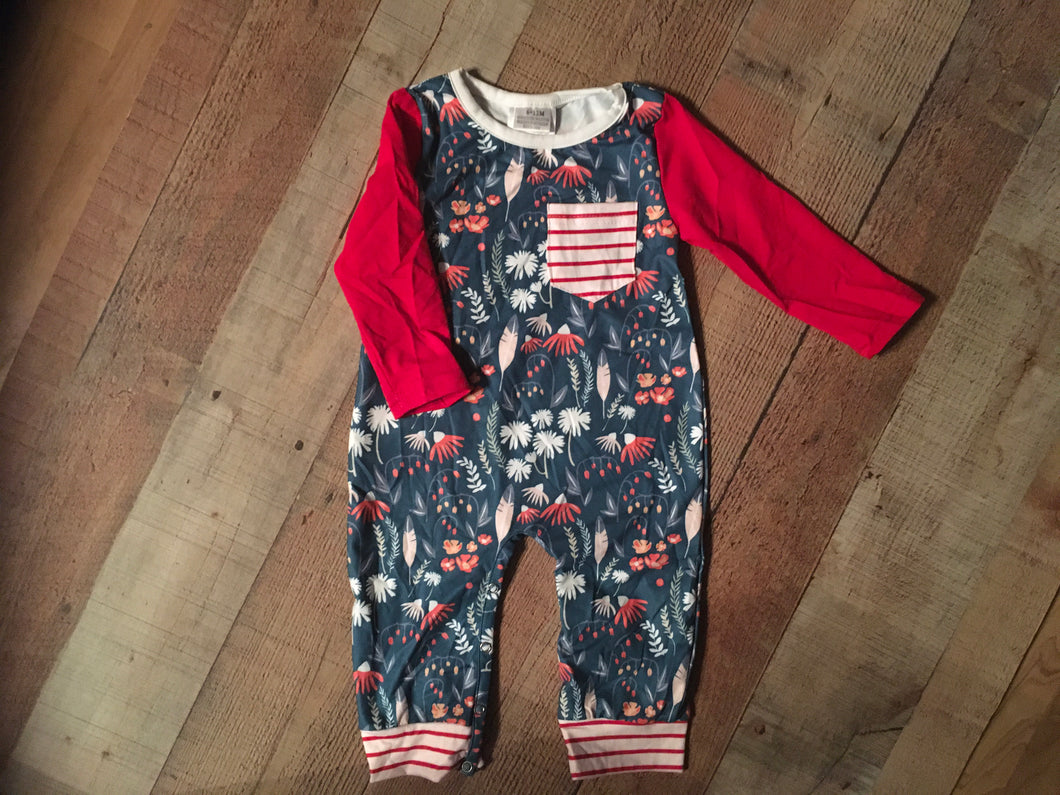Winter Flowers Romper