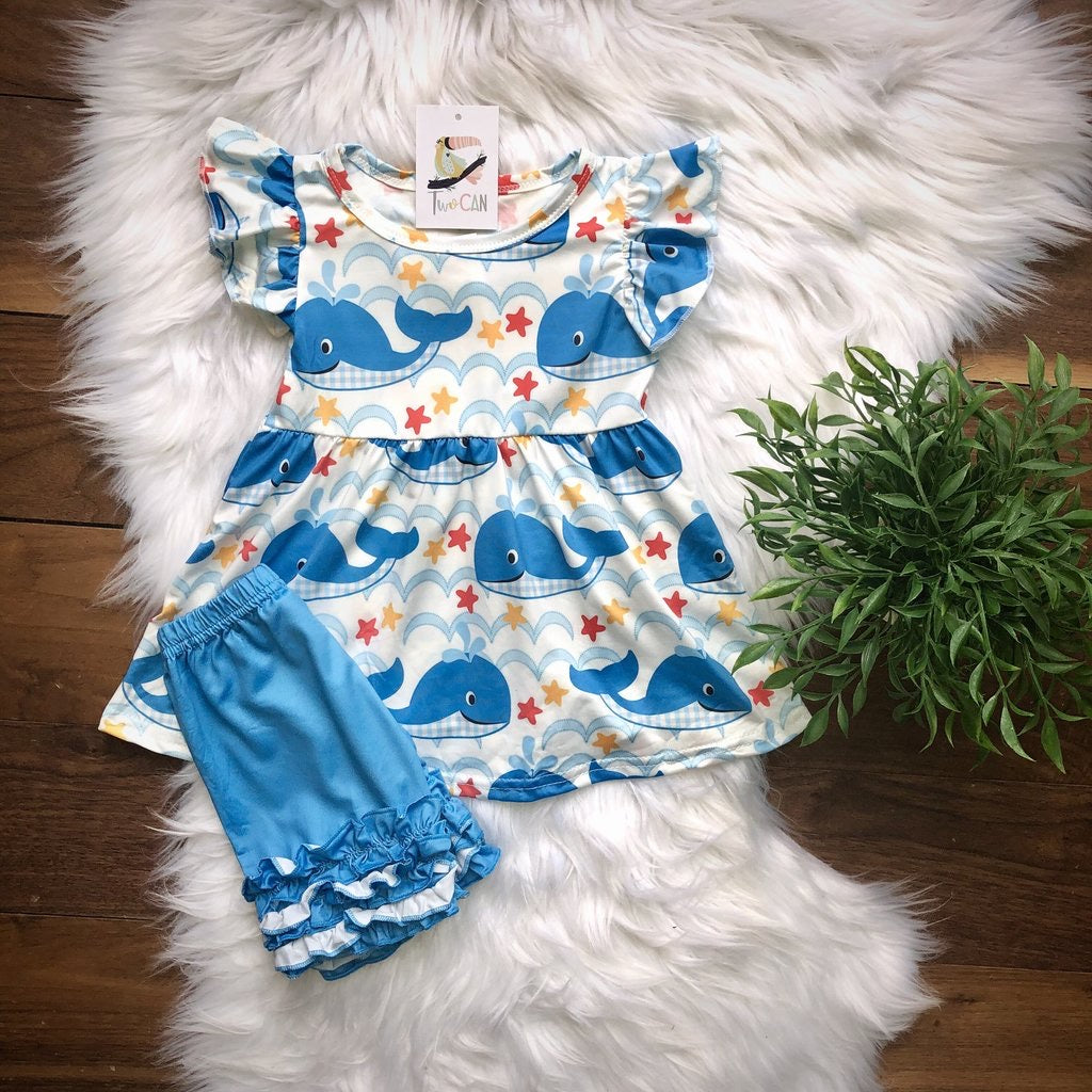 Whale Short Set